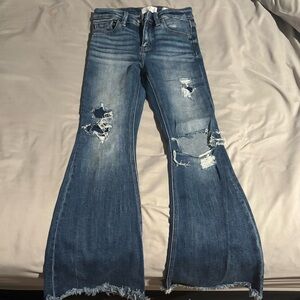 KanCan Kids Blue Distressed Flare Jeans